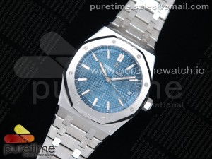 Royal Oak 41mm 15500 SS OMF Best Edition Blue Textured Dial on SS Bracelet MIYOTA 9015