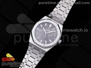 Royal Oak 41mm 15500 SS OMF Best Edition Gray Textured Dial on SS Bracelet MIYOTA 9015 V2