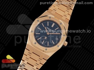 Royal Oak 39mm 15202 RG ZF 1:1 Best Edition Blue Textured Dial on RG Bracelet A2121