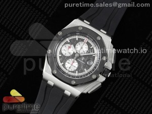 Royal Oak Offshore 44mm SS APSF 1:1 Best Edition Gray Dial on Black Rubber Strap A3126