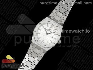 Lady Royal Oak 33mm SS 8F 1:1 Best Edition White Dial on SS Bracelet Swiss Quartz