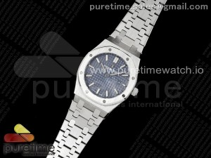 Lady Royal Oak 33mm SS 8F 1:1 Best Edition Blue Dial on SS Bracelet Swiss Quartz