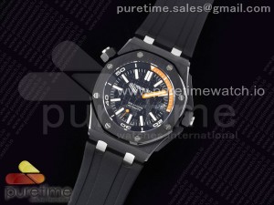 Royal Oak Offshore Diver Black Ceramic IPF Best Edition on Rubber Strap A3120