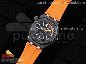 Royal Oak Offshore Diver Black Ceramic IPF Best Edition on Orange Rubber Strap A3120