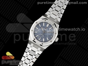 Royal Oak 37mm 15450 SS IPF Best Edition Blue Dial on SS Bracelet SA3120 Super Clone