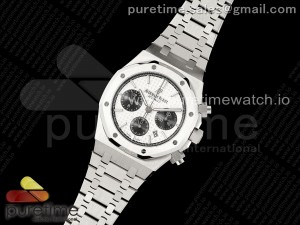 Royal Oak Chrono 26331 SS IPF 1:1 Best Edition White/Black Dial on SS Bracelet A7750