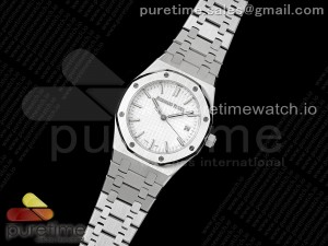 Royal Oak 34mm SS BF Best Edition White Dial on SS Bracelet A5800