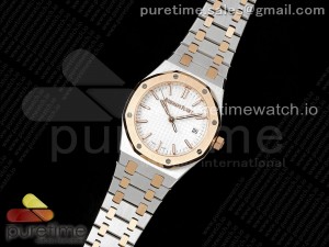 Royal Oak 34mm SS/RG BF Best Edition White Dial on SS/RG Bracelet A5800