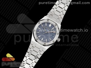 Royal Oak 34mm SS BF Best Edition Blue Dial Diamonds Bezel on SS Bracelet A5800