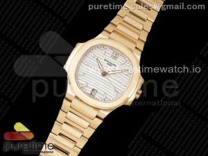 Nautilus 7118 Ladies RG PPF 1:1 Best Edition White Dial on RG Bracelet 324CS