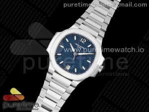 Nautilus 7118 Ladies SS PPF 1:1 Best Edition Blue Dial on SS Bracelet 324CS