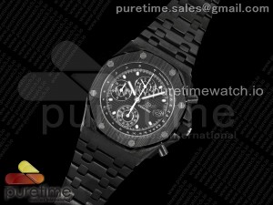 Royal Oak Offshore 42mm DLC APF 1:1 Best Edition Black Dial on DLC Bracelet A7750