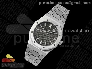 Royal Oak 41mm 15510 "50th Anniversary" SS SF 1:1 Best Edition Gray Dial on SS Bracelet SA4302 Super Clone