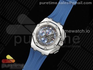 Royal Oak Offshore Schumacher APF Best Edition Gray/Blue Dial on Blue Rubber Strap A3126