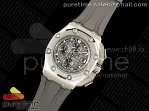 Royal Oak Offshore Schumacher SS TKF Best Edition Gray/Black Dial on Gray Rubber Strap A3126