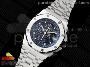 Royal Oak Offshore 42mm Re-edition SS TKF Best Edition Blue Dial on SS Bracelet A7750