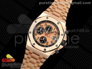 Royal Oak Offshore 42mm RG TKF Best Edition RG Dial on RG Bracelet A7750