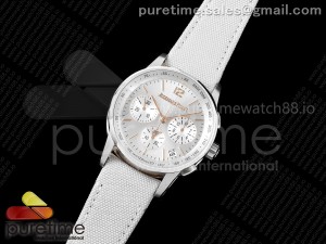 Code 11.59 Chrono 26393 SS APPF Best Edition Silver Dial on White Nylon Strap A4401