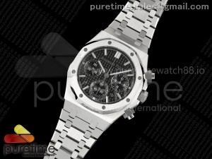Royal Oak Chrono 26240 SS BF Best Edition Black Dial on SS Bracelet A7750