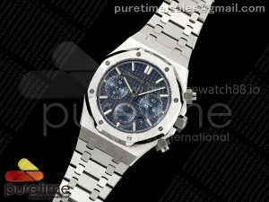 Royal Oak Chrono 26240 SS BF Best Edition Blue Dial on SS Bracelet A7750