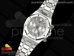 Royal Oak Chrono 26240 SS BF Best Edition Gray/Silver Dial on SS Bracelet A7750