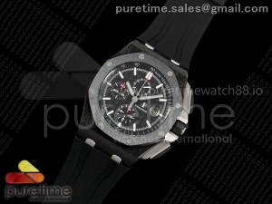 Royal Oak Offshore 44mm Forged Carbon TKF Best Edition Black Dial on Rubber Strap A7750