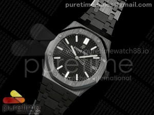 Royal Oak 15500 Black Ceramic APSF 1:1 Best Edition Black Dial on Black Ceramic Bracelet SA4302 Super Clone