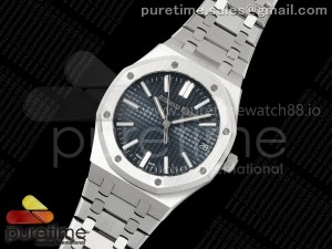 Royal Oak 41mm 15510 SS RSF 1:1 Best Edition Blue Dial on SS Bracelet SA4302 Super Clone