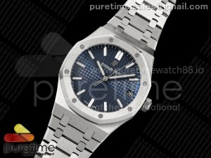 Royal Oak 41mm 15500 SS RSF 1:1 Best Edition Blue Dial on SS Bracelet SA4302 Super Clone