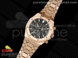 Royal Oak Chrono 26240 RG APSF 1:1 Best Edition Green Dial on RG Bracelet SA4401 Super Clone