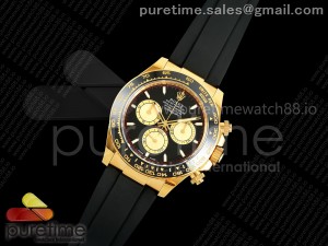 Daytona 126518 Clean 1:1 Best Edition Black/YG Dial on Oysterflex Strap SH4131