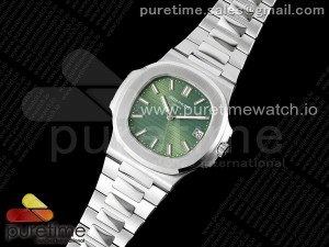 Nautilus 5711/1A PPF 1:1 Best Edition Green Textured Dial on SS Bracelet 324CS V4