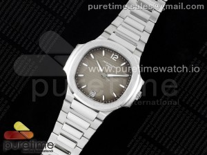 Nautilus 7118 Ladies 3KF 1:1 Best Edition Gray Dial on SS Bracelet A324 Super Clone