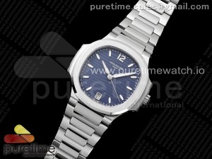 Nautilus 7118 Ladies 3KF 1:1 Best Edition Blue Dial on SS Bracelet A324 Super Clone