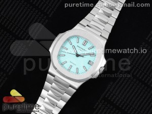 Nautilus 5711 3KF 1:1 Best Edition Tiffany Blue Dial on SS Bracelet A324 Super Clone V2