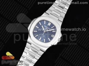 Nautilus 5711 40th Anniversary PPF 1:1 Best Edition Blue Textured Dial on SS Bracelet 324CS V4