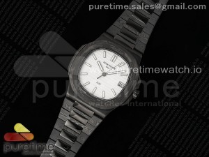 Nautilus 5711 DIW Carbon DIWF 1:1 Best Edition Silver Textured Dial on Carbon/PVD Bracelet 324CS