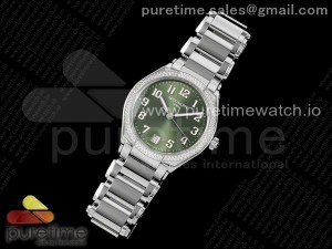 Twenty~4 7300/1200A SS PPF 1:1 Best Edition Green Dial on SS Bracelet 324CS