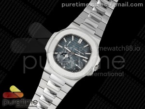 Custom Made Nautilus 5712 SS SW Dial Hands on SS Bracelet VSV Engraved A240 Super Clone
