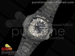 Nautilus 5711 DIW Carbon DIWF 1:1 Best Edition Carbon Crystal Dial on Carbon Bracelet 324CS