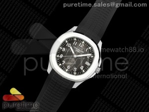 Aquanaut 5167 SS DDF 1:1 Best Edition Gray Dial on Black Rubber Strap DD324 Super Clone