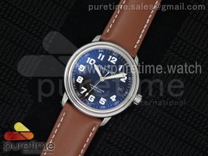 LÉMAN Automatic SS Black Dial on Brown Leather Strap MIYOTA 9015