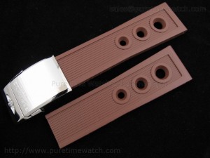 Breilting Brown Ocean Racer Rubber Strap V2 24/20