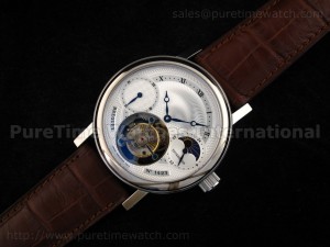 Grand Complication Moon Phase Tourbillon SS White Dial