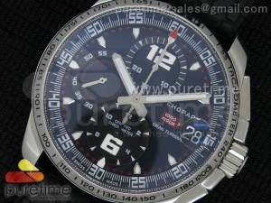 Mile Miglia SS Black Dial on Black Rubber Strap ETA7750