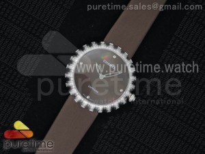 Tourbillon Volant SS Brown MOP Dial on Brown Fabric Strap Ronda Quartz