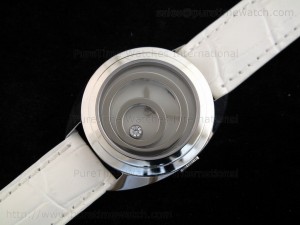 Happy Spirit SS White Dial on White Leather Strap