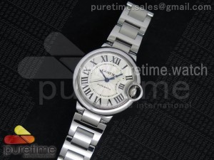 Ballon Bleu 33mm SS Silver Textured Dial on SS Bracelet ETA2671