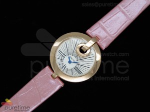 Captive Ladies RG Cream Dial on Pink Leather Strap Swiss Quartz