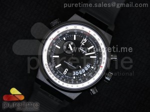 F-80 Chrono PVD Black Dial White Inner Bezel on Black Rubber Strap Swiss Quartz